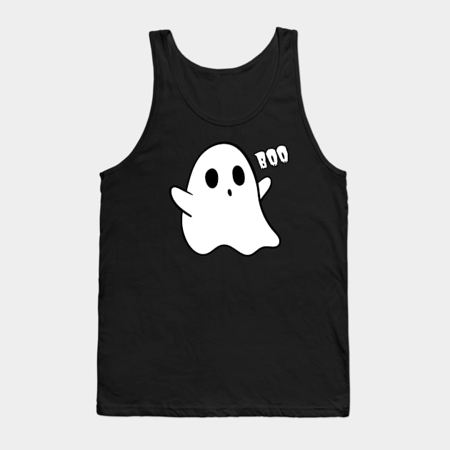 Ghost Boo I Tank Top by JK Mercha